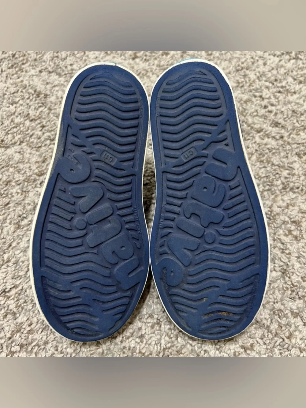 Native Kids Jefferson Slip-On Shoes in Navy and White Size C11 - Picture 7 of 8